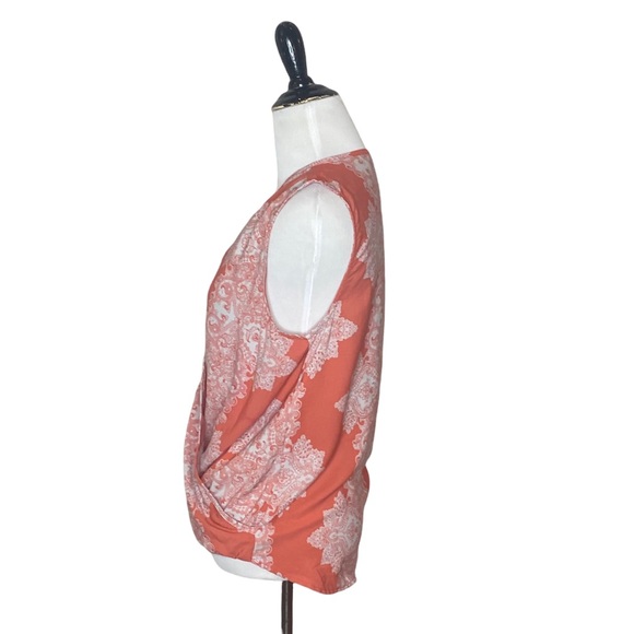 Fraiche by J faux wrap Blouse Size Small - Picture 2 of 6